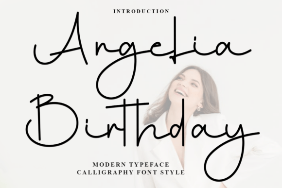 Angelia Birthday: A Festive Script Font for Crafters