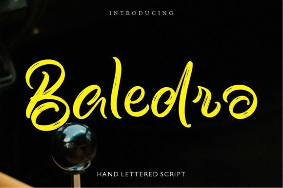 Baledro: The Textured Brush Font for Modern Brands