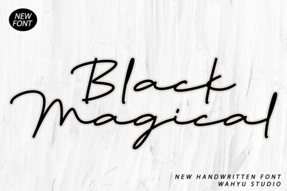 Black Magical Font for Modern Web Design