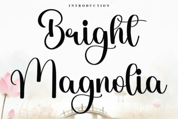 Bright Magnolia Typeface for Festive Branding