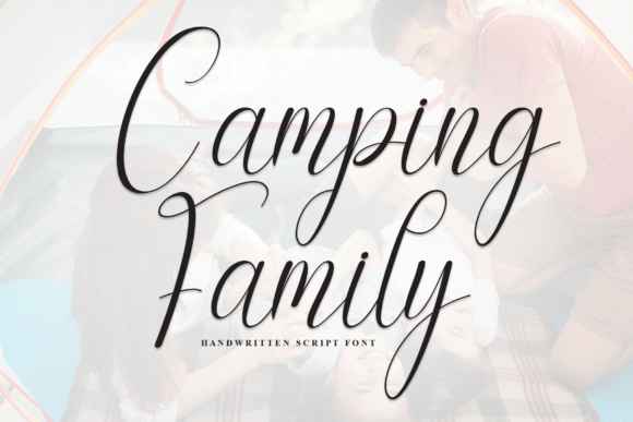 Camping Family Font for Editorial Design