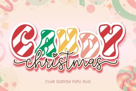 Candy Christmas Duo: A Sweet Typeface for Festive Design