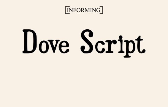 Dove Script: A Warm Serif Font for Crafters