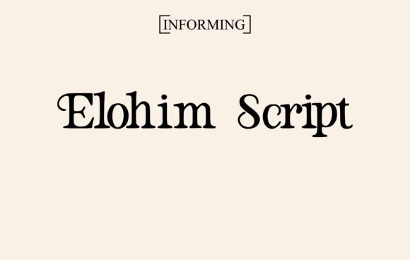 Elohim Script: A Serif Font for Bold Campaigns