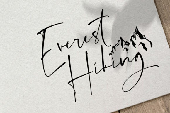 Everest Hiking: A Signature Font for Crafters
