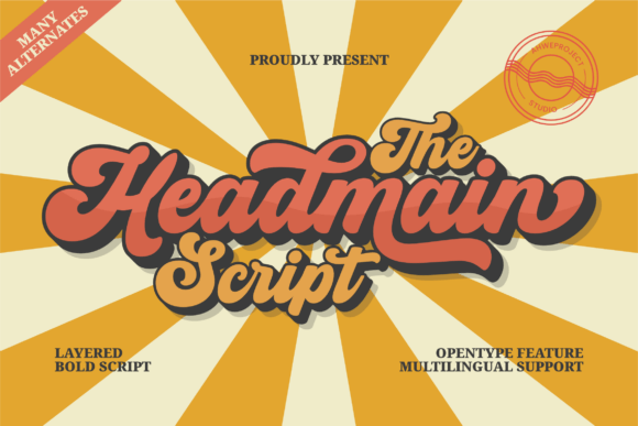 Headmain: A Bold Script Typeface for Editorial Impact
