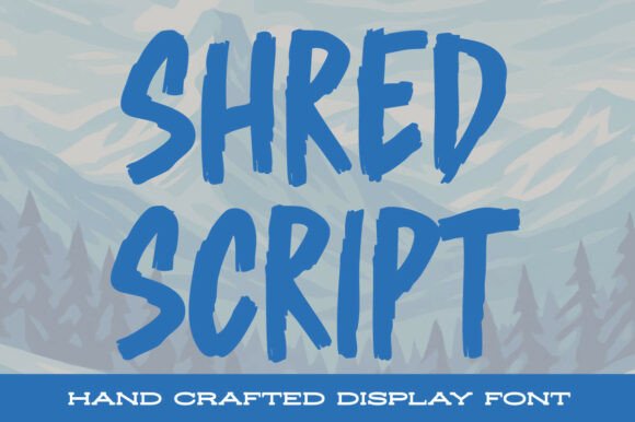 Shred Script: A Bold Typeface for Editorial Impact