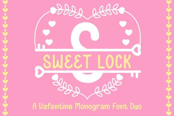 Sweet Lock Monogram: A Valentine Font Review