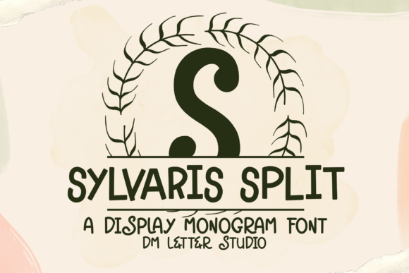 Sylvaris Split Monogram Font for Crafters