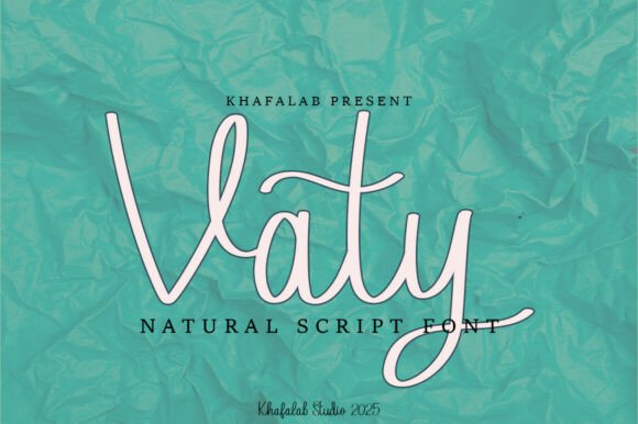 Vaty: A Handwritten Font for Polished Branding