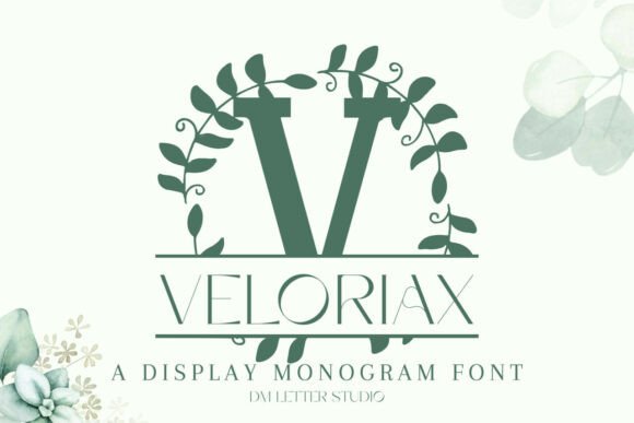 Veloriax Split Monogram: A Modern Typeface for Digital Brands