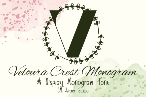 Veloura Crest Monogram: A Serif Font for Bold Campaigns