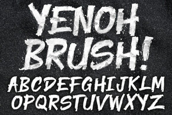 Yenoh Brush: A Bold Script Font for Editorial Design
